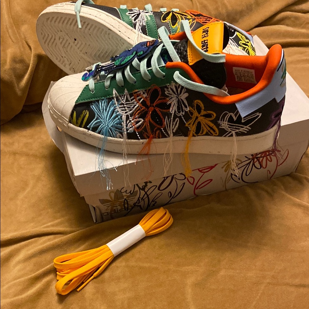 Colorful Embroidered Sneakers